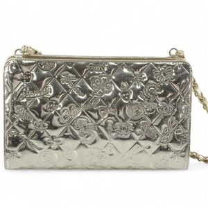 Chanel precious symbols chain bag silver